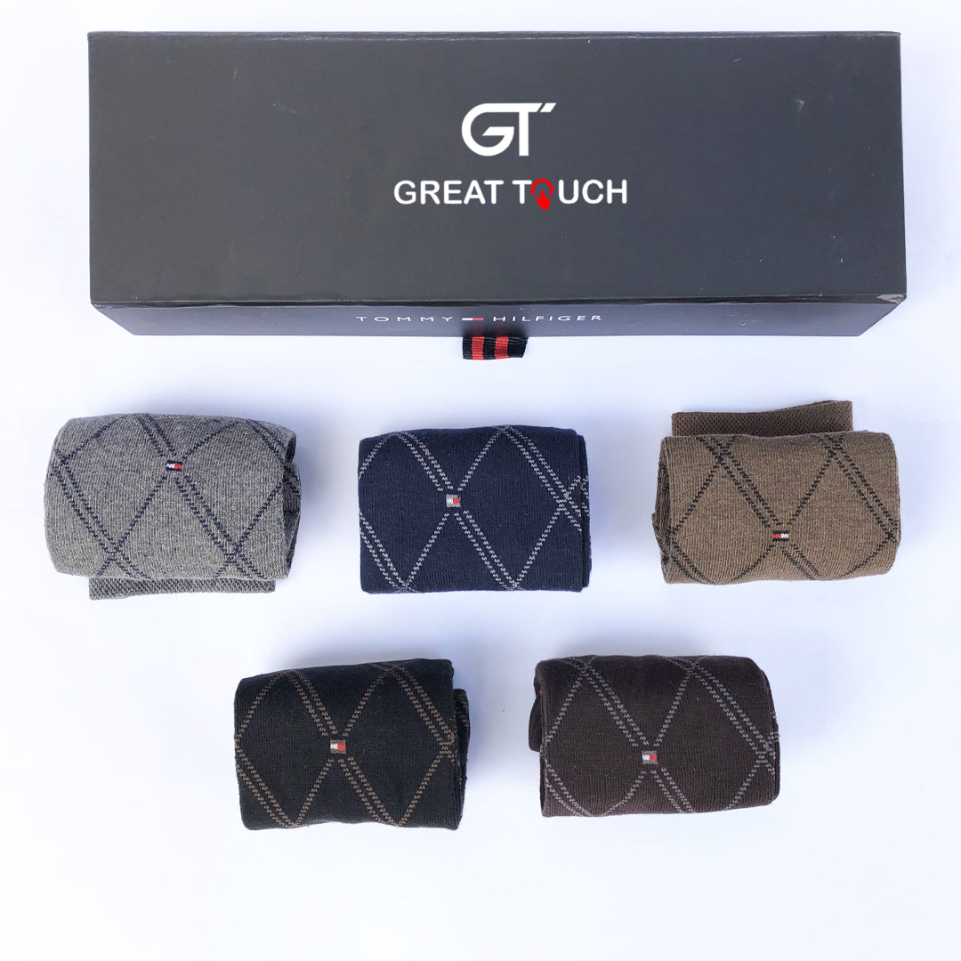 TH Premium Quality Full socks Gift Pack of 5