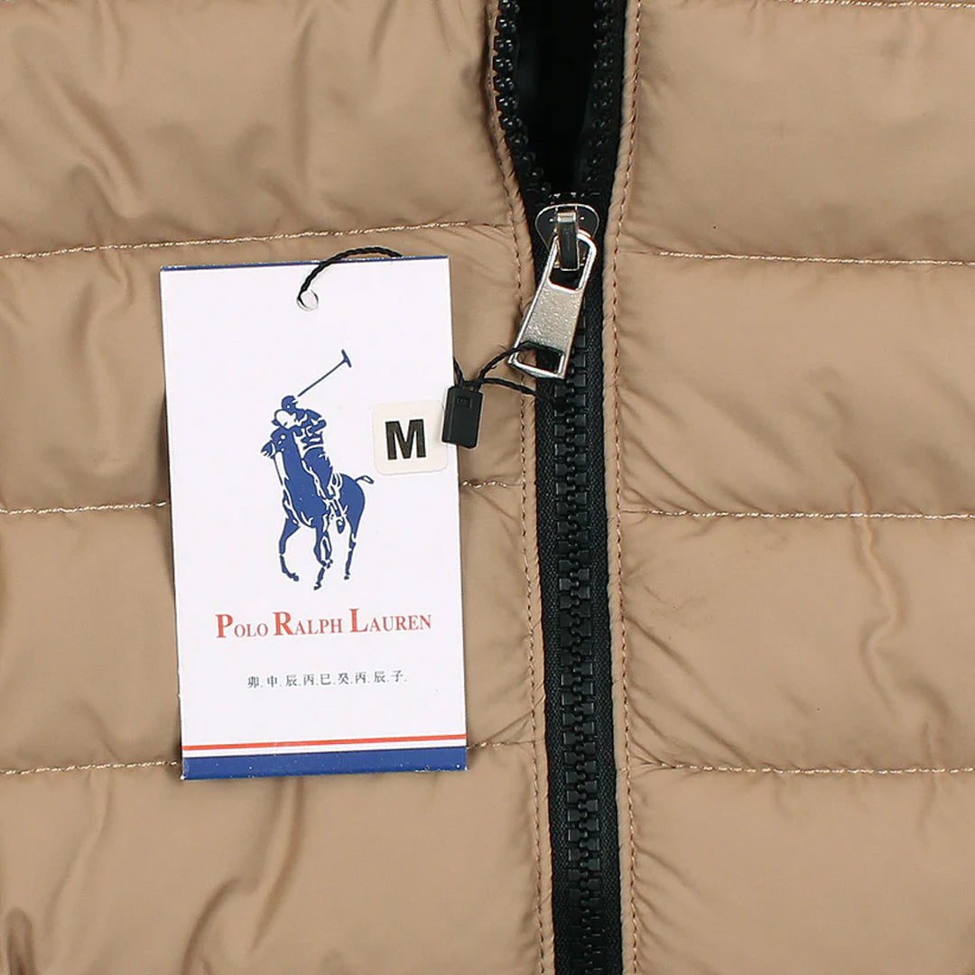 Fashion Arch Pony Beige Imported Puffer Jacket