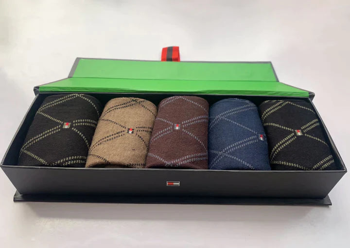 Ultra Comfort Premium Quality Men’s Full Socks – Gift Pack of 5 (T-2)