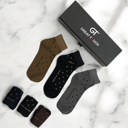 TMH pack of 6 half ankle socks