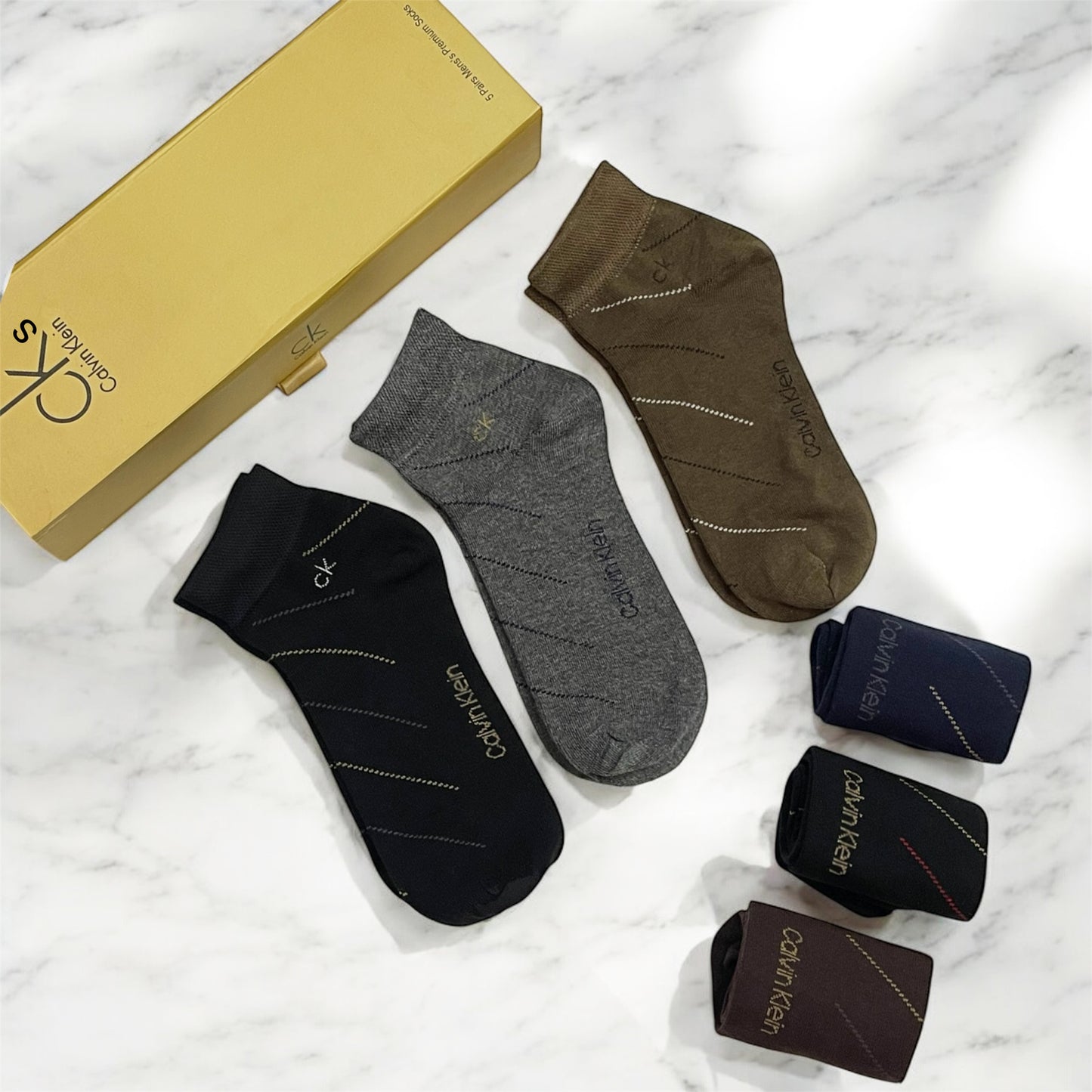 CK, Gift pack of 6 half ankle socks