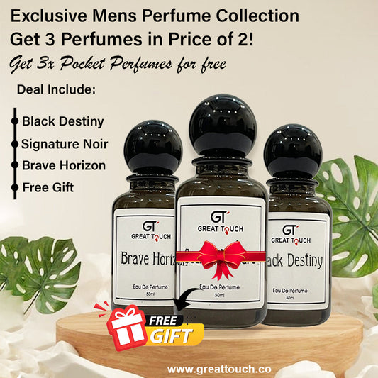 Buy 2 Get 1 Perfume For Free (Deal of top 3 Perfumes) Exclusive deal