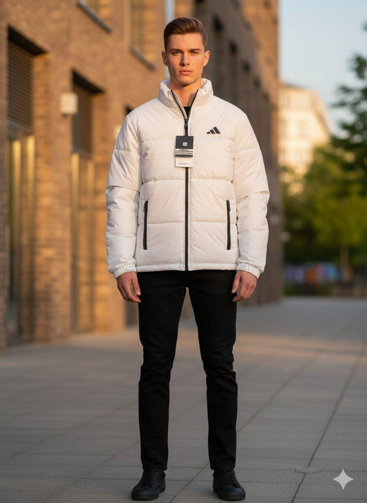 Adi White Premium Imported Puffer jacket