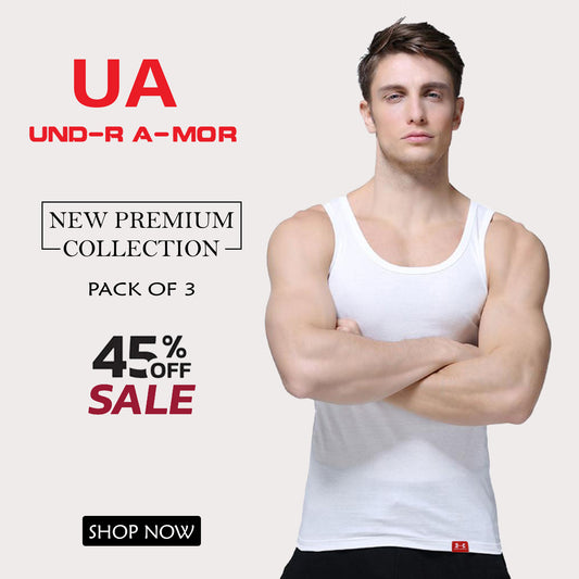 UA Premium Vest (Under shirts) Pack of 3 Tank Top