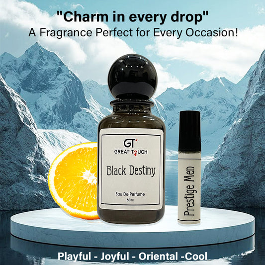 The Luxury Black Destiny For Mens perfume with Gift Packaging (Free Pocket Perfume)