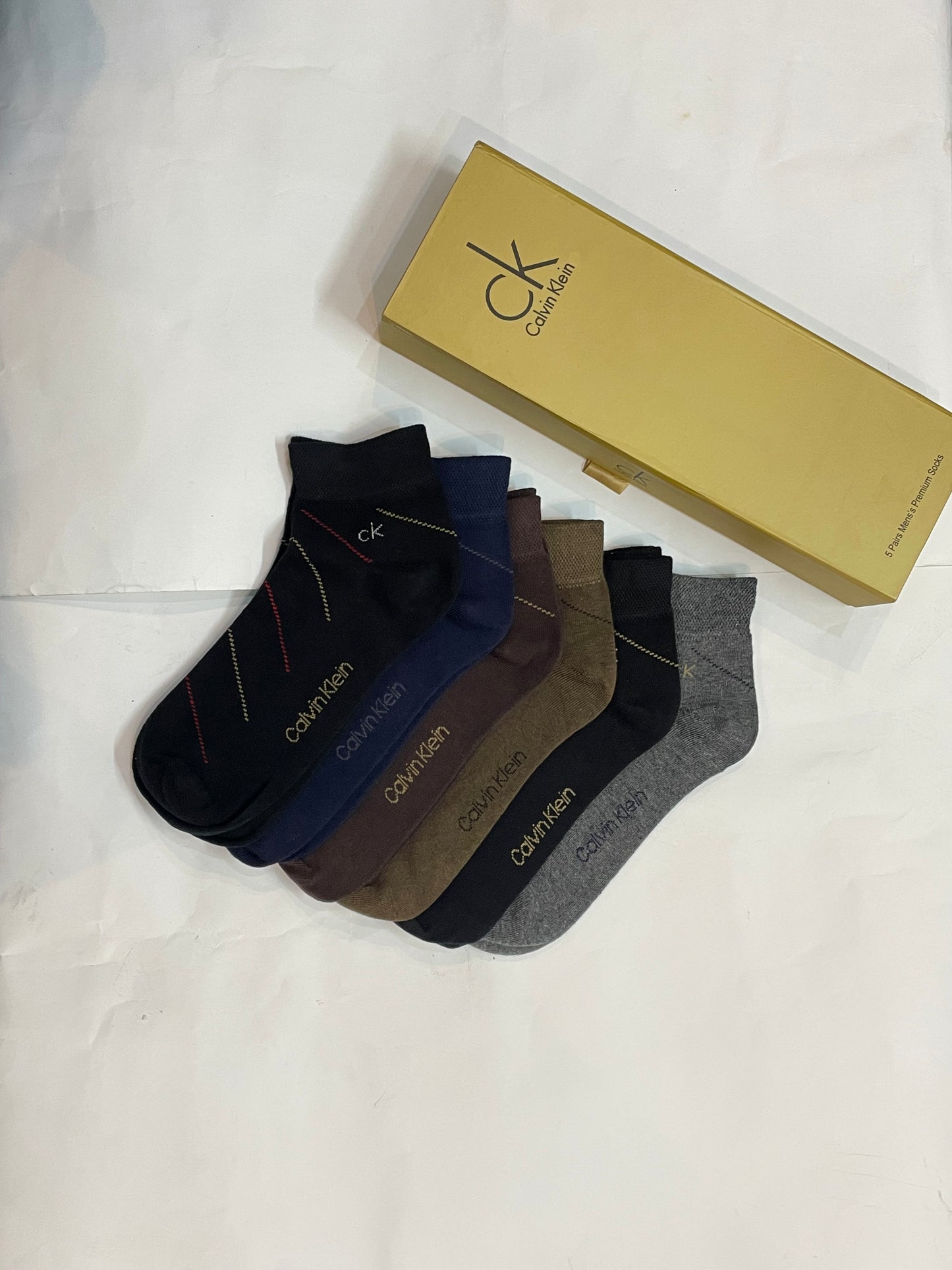 CK Gift pack of 6 half ankle socks