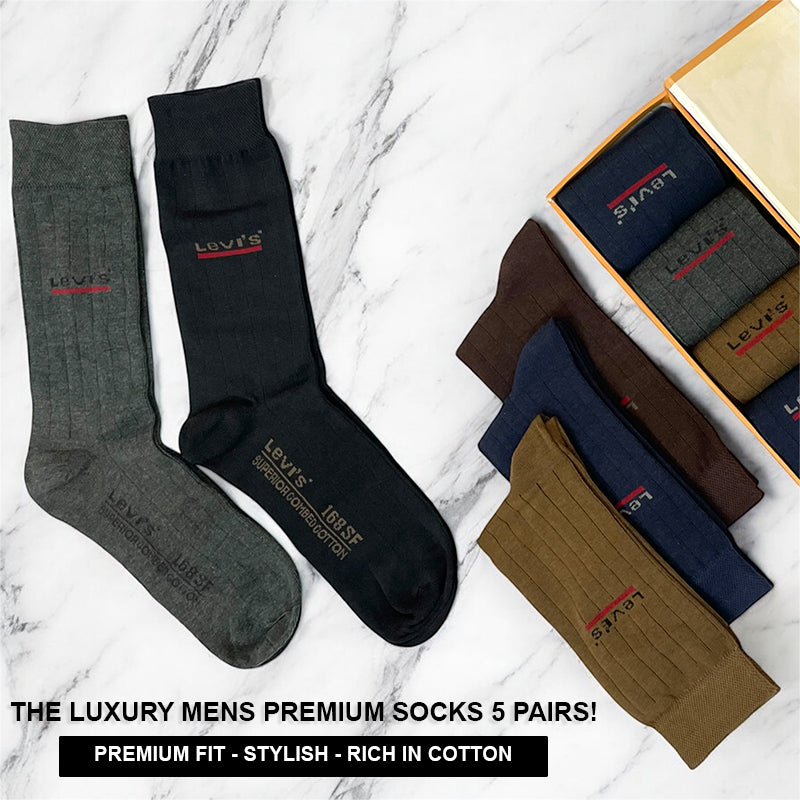 Signature Mens Socks Ultra Soft & Durable Gift Pack of 5 (L-4)