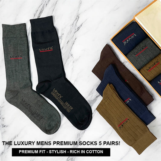 Signature Mens Socks Ultra Soft & Durable Gift Pack of 5 (L-4)