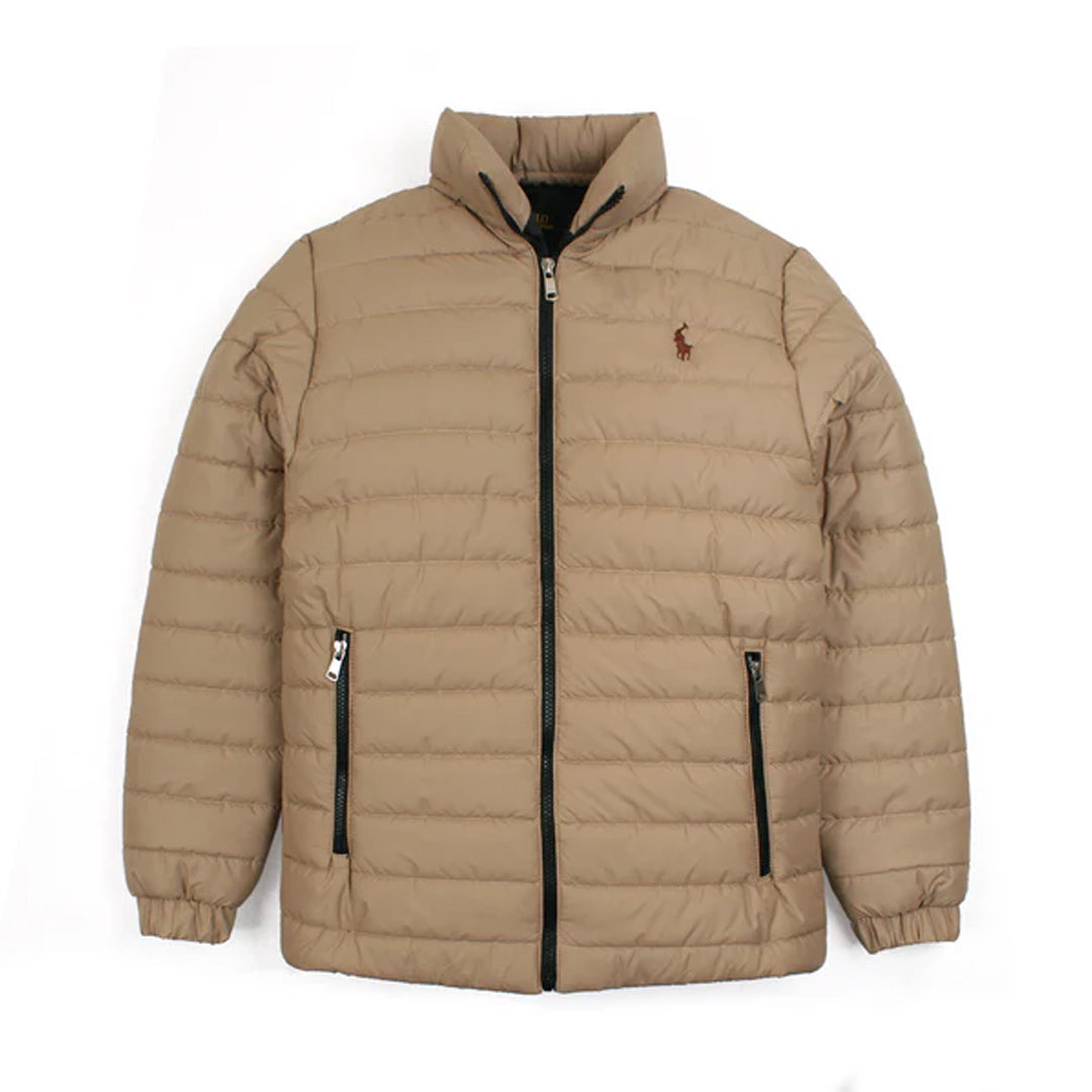 Fashion Arch Pony Beige Imported Puffer Jacket