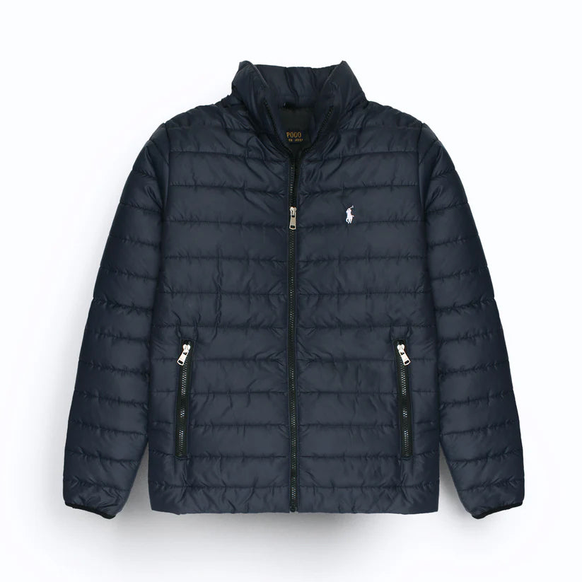 Fashion Arch Pony Navy Blue Imported Puffer Jacket