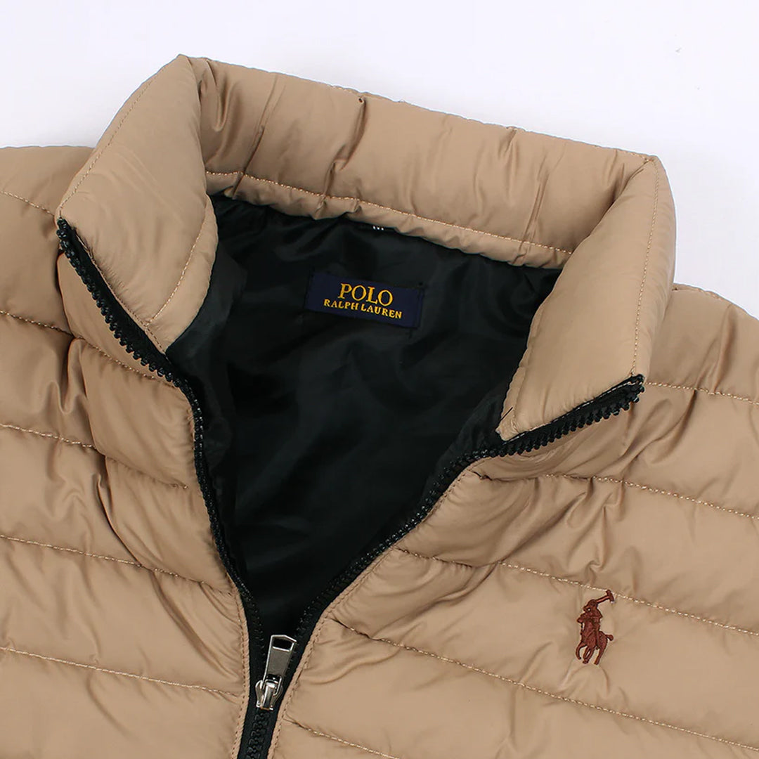 Fashion Arch Pony Beige Imported Puffer Jacket