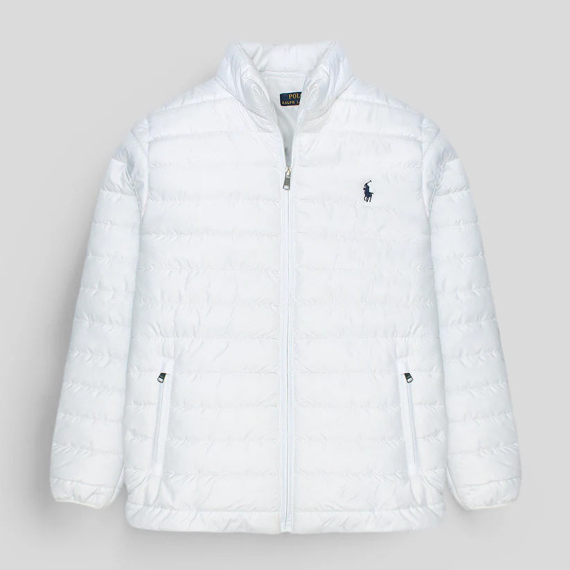 Fashion Arch Imported White Puffer Jacket