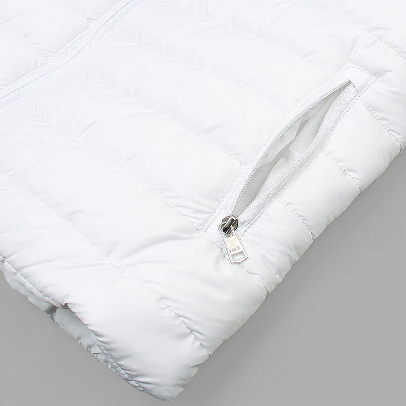 Fashion Arch Imported White Puffer Jacket