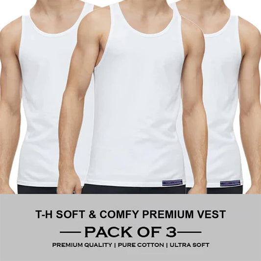 Flexfit Under shirts Mens Premium Quality Vest Pack of 3