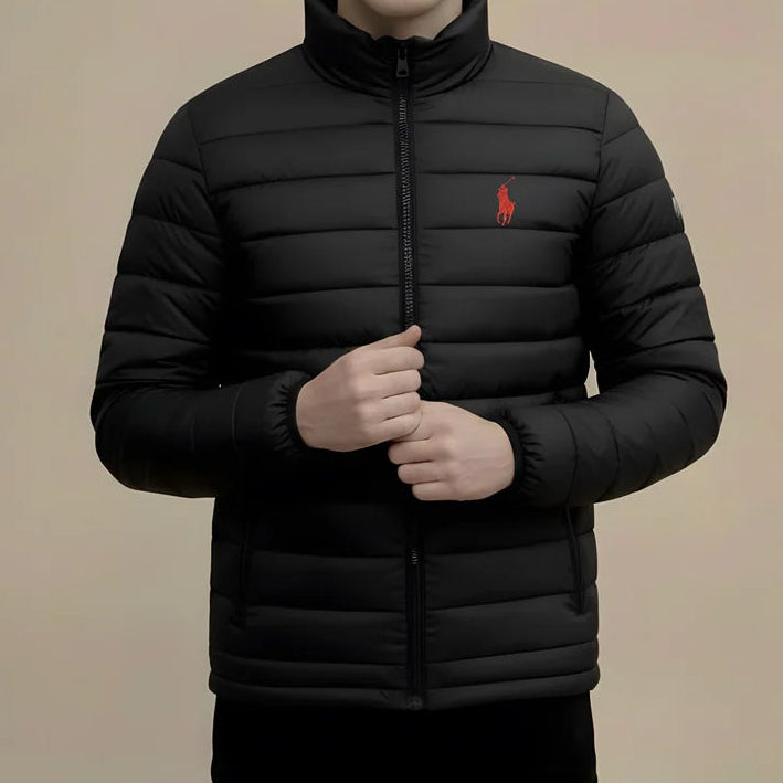 Fashion Arch Pony Black Imported Puffer jacket