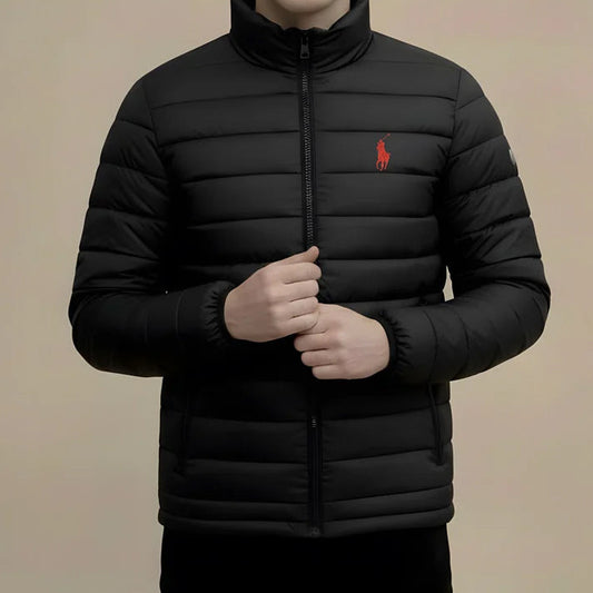 Fashion Arch Pony Black Imported Puffer jacket